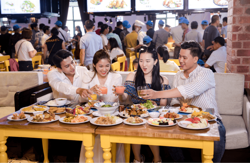 Arapang sở hữu không gian rộng rãi, thoáng mát rất phù hợp khi đi một nhóm lớn 