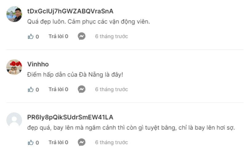 Giải dù lượn trở thành điểm thu hút của du lịch Đà Nẵng (Nguồn: Internet)