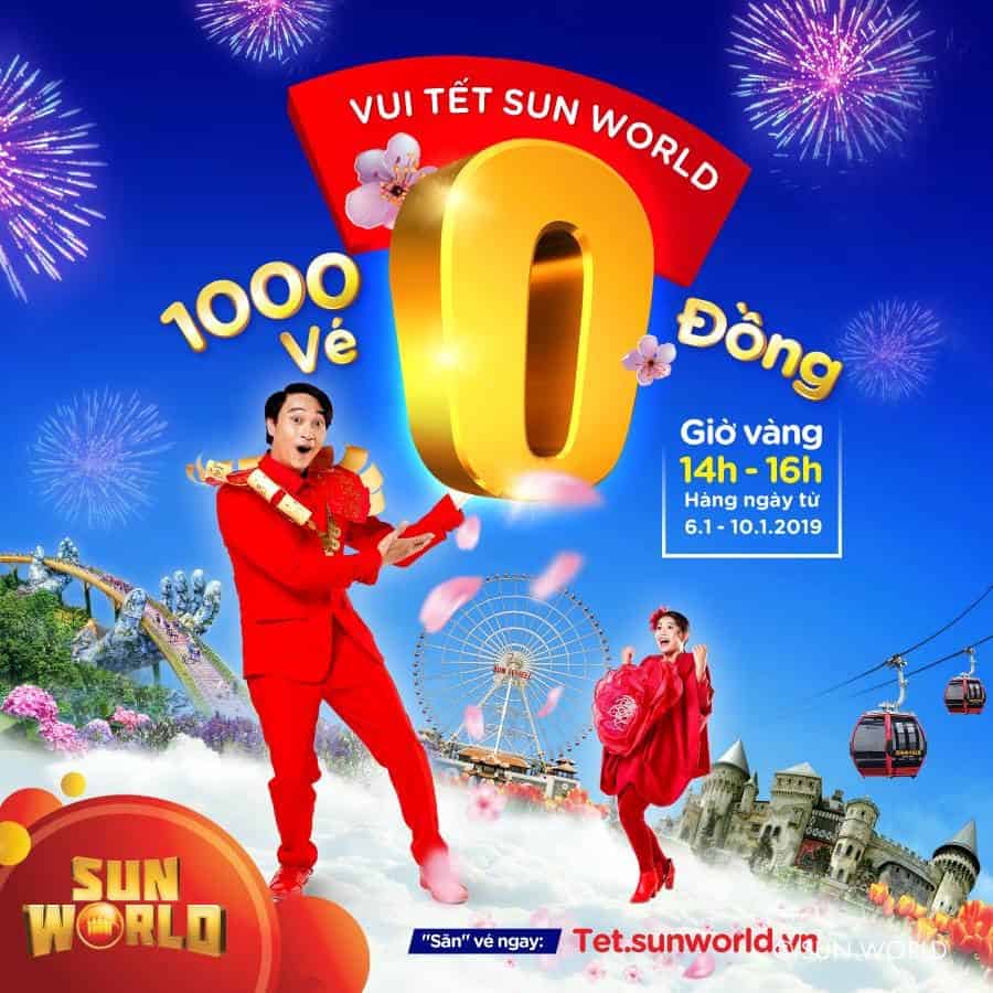 Các chương trình khuyến mãi hấp dẫn thường xuyên được Sun World Ba Na Hills áp dụng vào những dịp lễ, Tết.