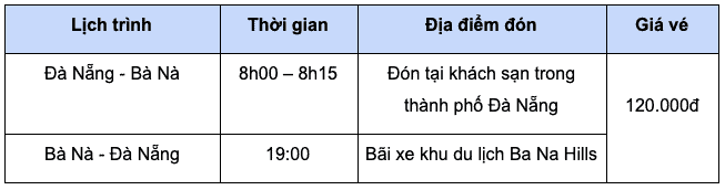 xe đi ghép bà nà s Kite Travel