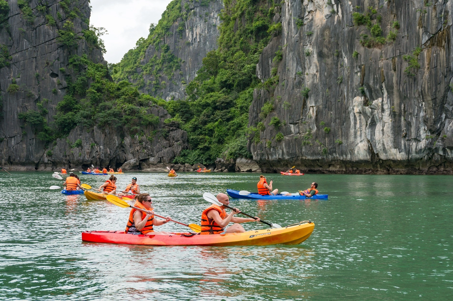 chèo kayak cát bà