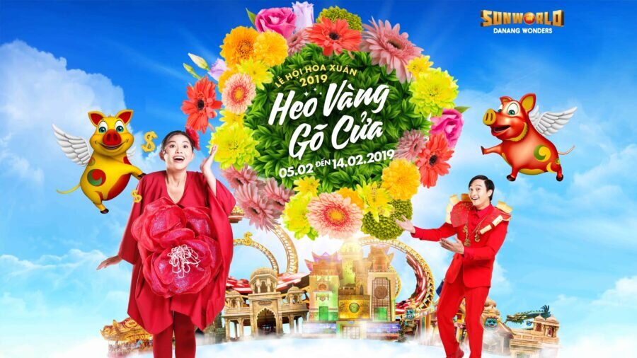 Lễ hội hoa xuân 2019 độc đáo mang tên "Heo vàng gõ cửa"