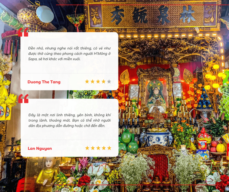 Trải nghiệm của du khách khi viếng thăm đền cô bé Tả Van