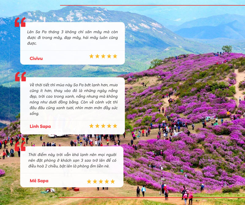 Nhận xét của du khách khi đi Sa Pa vào tháng 3