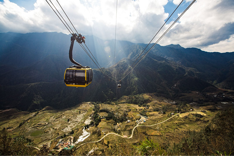 Tuyến cáp treo 3 dây được hai hãng cáp treo hàng đầu thiết kế và tuân thủ quy trình thi công nghiêm ngặt