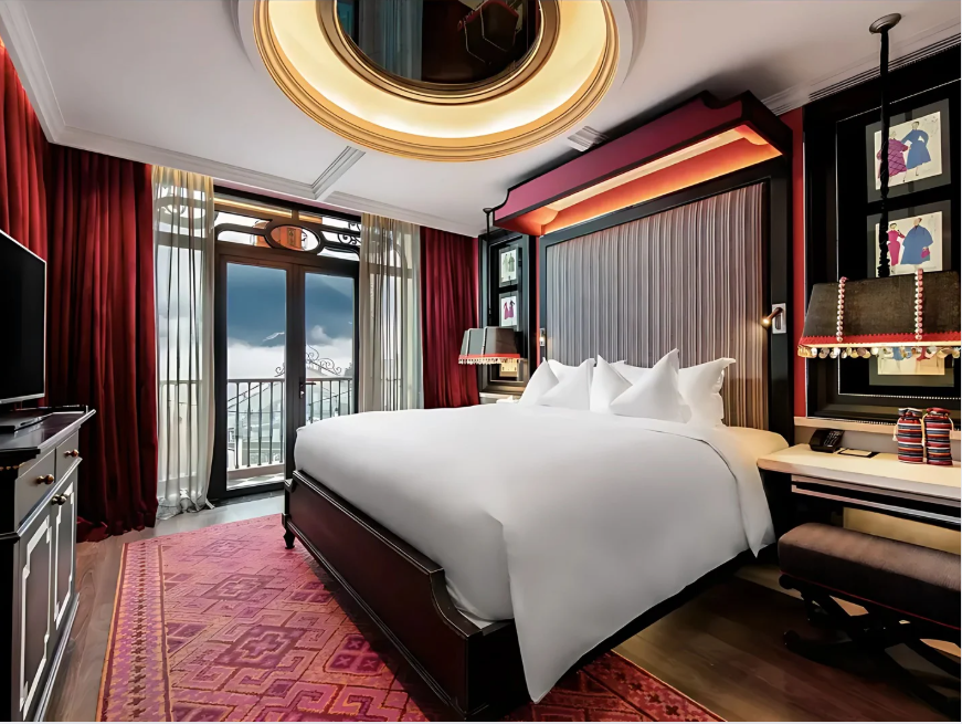 Các phòng nghỉ tại Hotel De La Coupole được thiết kế tinh tế. 