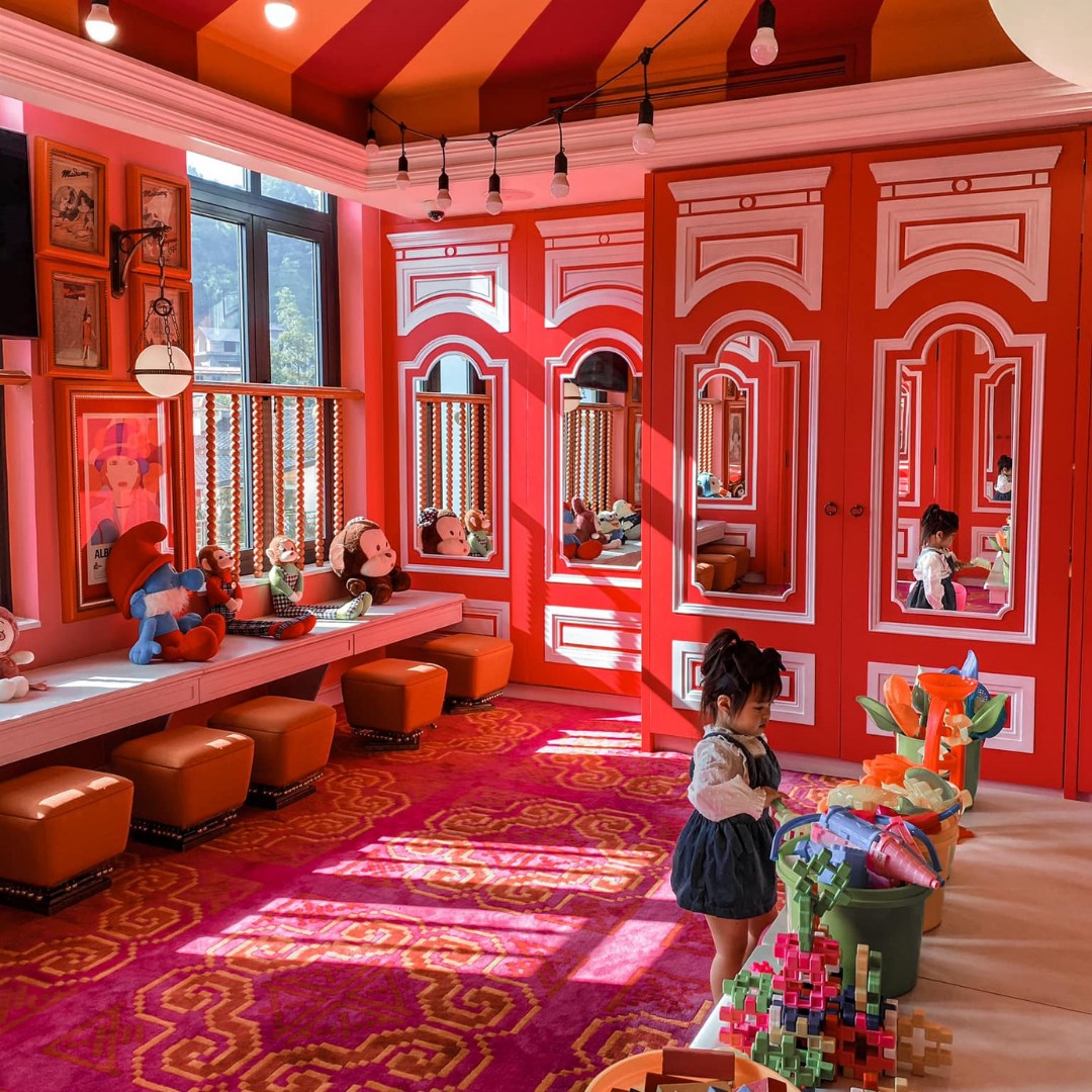 Khu vui chơi trẻ em Bobbins được chăm chút tỉ mỉ.