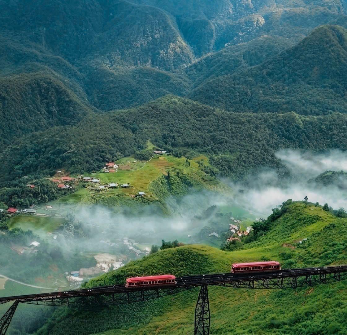 Khung cảnh hùng vĩ tại Sa Pa.