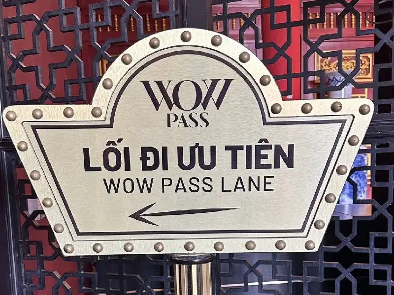 Vé WOW Pass là dịch vụ lối đi ưu tiên dành cho khách hàng của Sun World