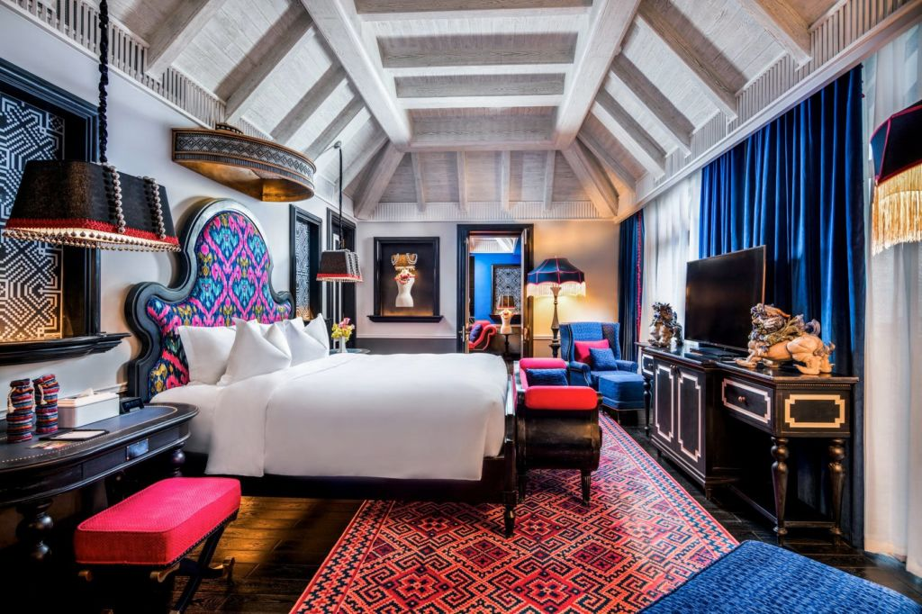 Không gian phòng nghỉ sang trọng tại Hotel de la Coupole
