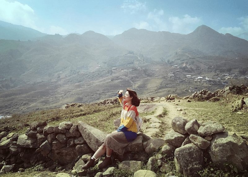 Du khách thả hồn vào những cơn gió trời mát mẻ với khung cảnh thiên nhiên bát ngát