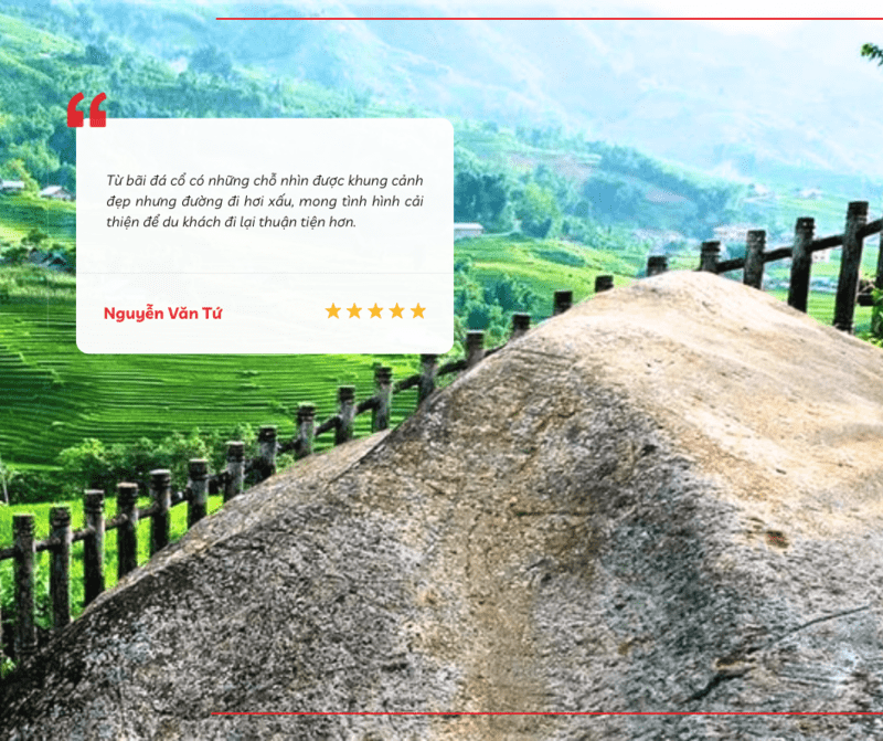 Du khách Nguyễn Văn Tứ chia sẻ về đường đi đến bãi đá cổ Sa Pa