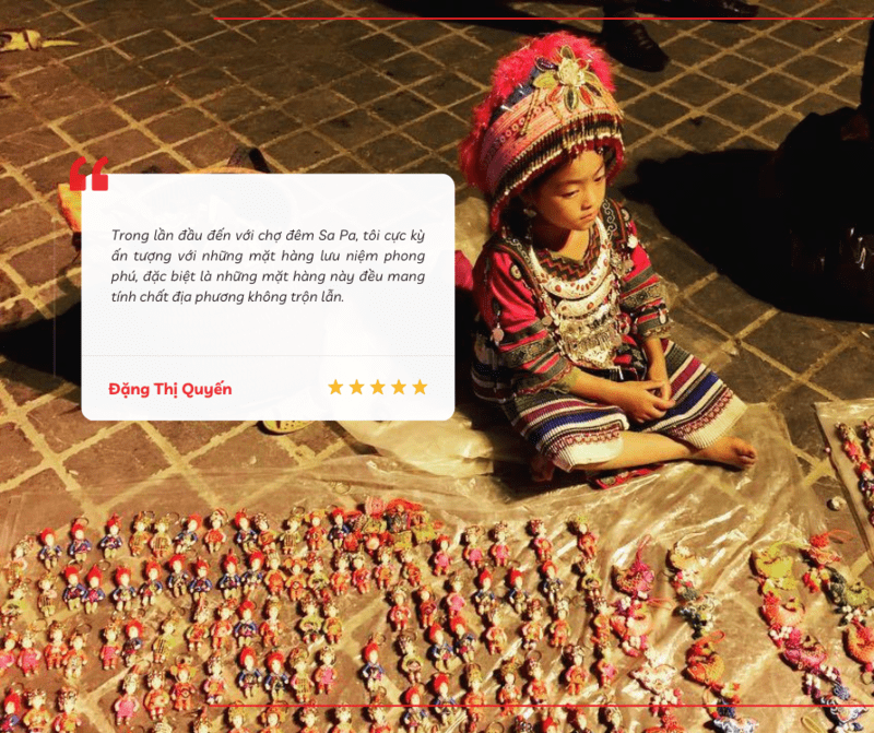 Nhận xét chân thực của du khách về mặt hàng lưu niệm được bày bán tại chợ đêm 