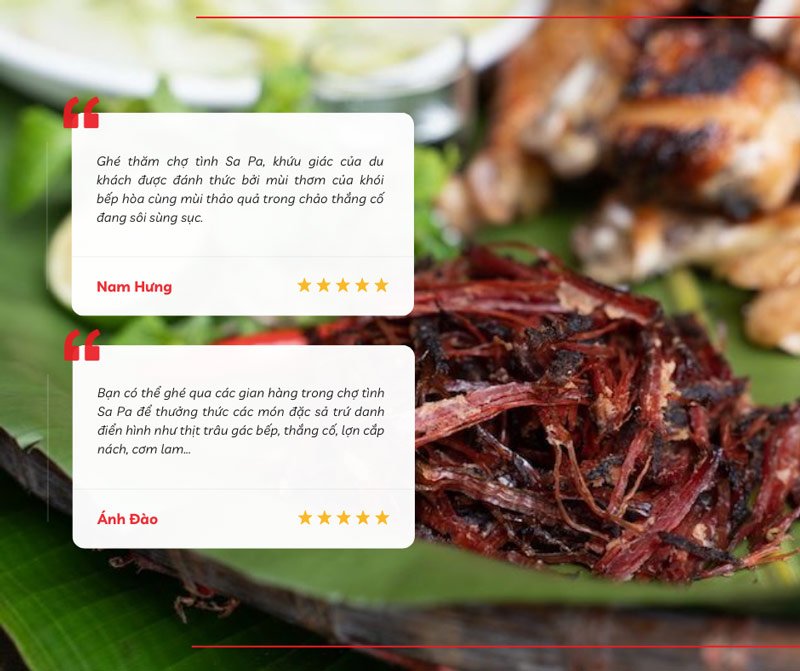 Ẩm thực chợ tình Sa Pa gây thương nhớ cho nhiều du khách