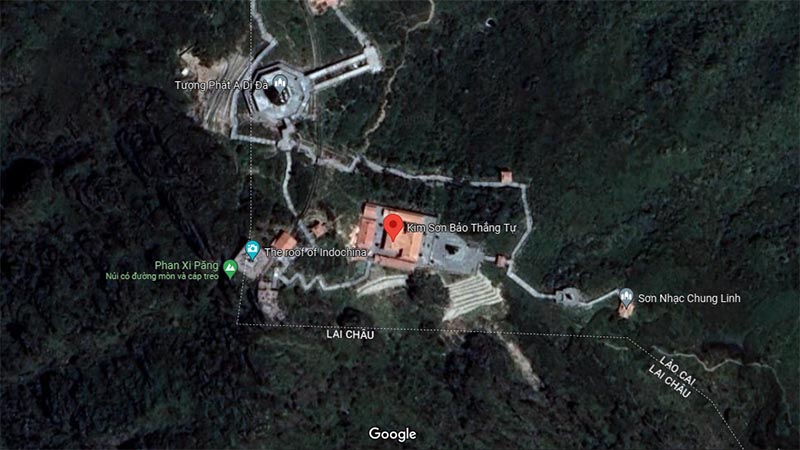 Vị trí của đường dạo ngắm hoa đỗ quyên nhìn trên bản đồ