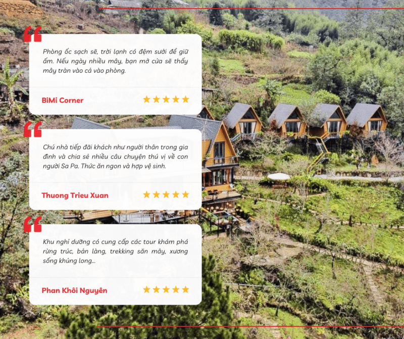 Lời khen có cánh của du khách dành cho Mây Village Sa Pa