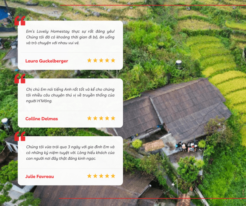 Em’s Lovely Homestay để lại kỷ niệm khó quên trong lòng du khách