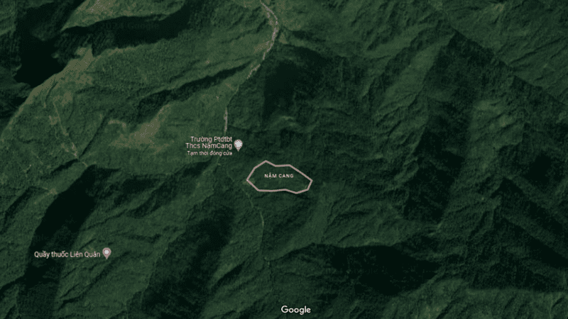 Nậm Cang Sapa nhìn trên bản đồ vệ tinh