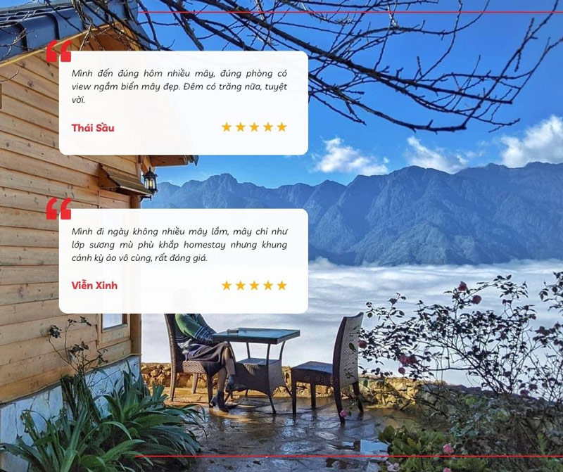 Cảm nhận của du khách khi tới săn mây tại Rock Garden Homestay