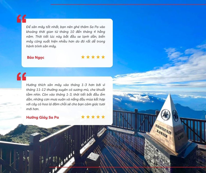 Thời điểm săn mây ở Sa Pa thích hợp nhất theo kinh nghiệm của dân địa phương và du khách 