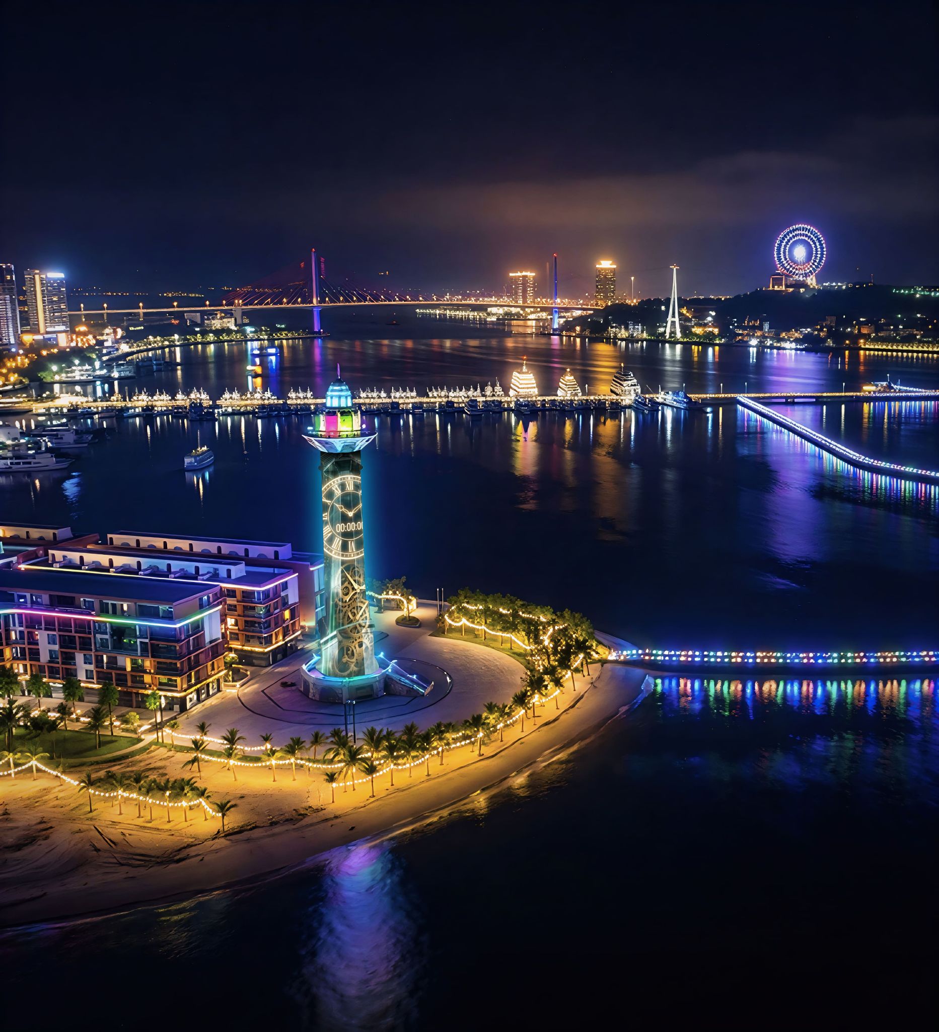 "Sân khấu giải trí đêm" khổng lồ tại VUI-Fest Ha Long.