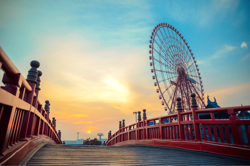 Ngắm nhìn khung cảnh hoàng hôn tại Sun World Ha Long