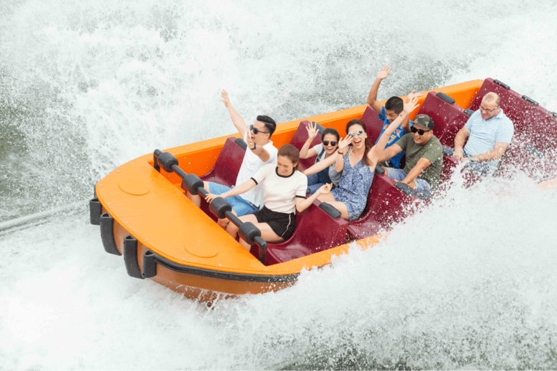 Vượt thác nước hùng vĩ trong xứ sở Triệu Voi tại trò chơi Thác hải tượng