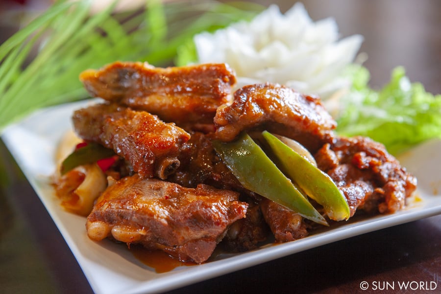 Món sườn nướng kiểu Ukraine được yêu thích nhất tại nhà hàng TaiyoMenu set đồ ăn 300.000VNĐ tại nhà hàng Taiyo – Sun World Ha Long