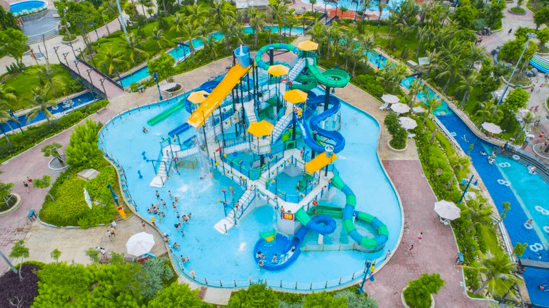 Trò lốc xoáy liên hoàn nhìn từ trên cao
