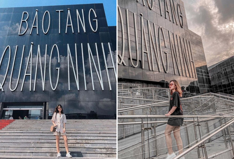 Các dáng mà du khách có thể tham khảo khi check in trước bảo tàng