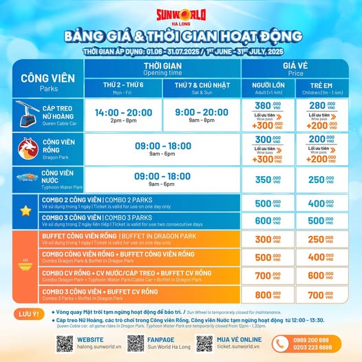 Bảng Giá Tháng 6