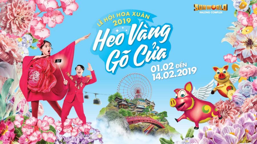 Lễ hội hoa xuân “Heo vàng gõ cửa” 2019