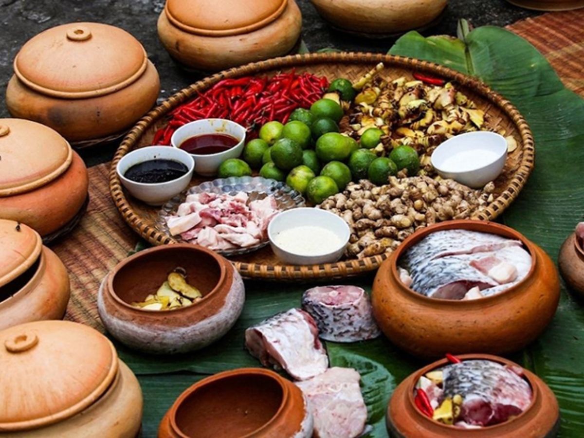Nguyên liệu tuyển chọn cá kho làng Vũ Đại 
