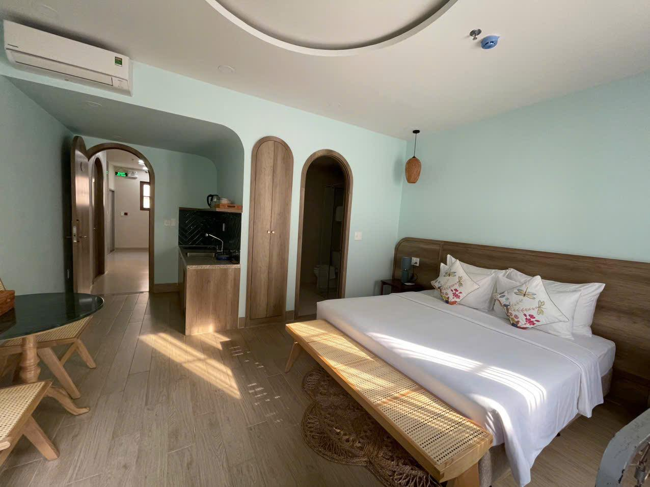 Phòng ngủ tiện nghi và ấm cúng tại Aurora Hotel Golf 3D & Cafe