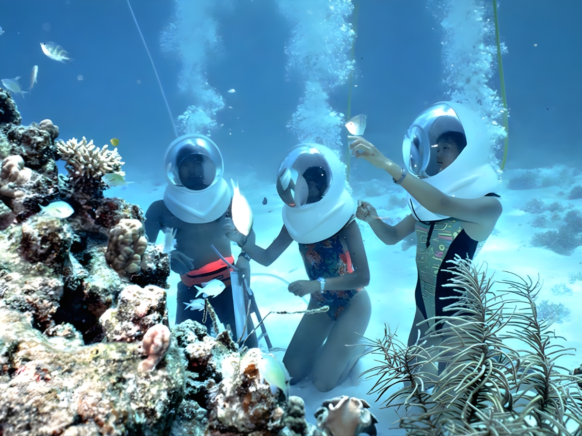 Seawalker (đi bộ dưới biển) là loại hình lặn biển mới mẻ và độc đáo tại Phú Quốc