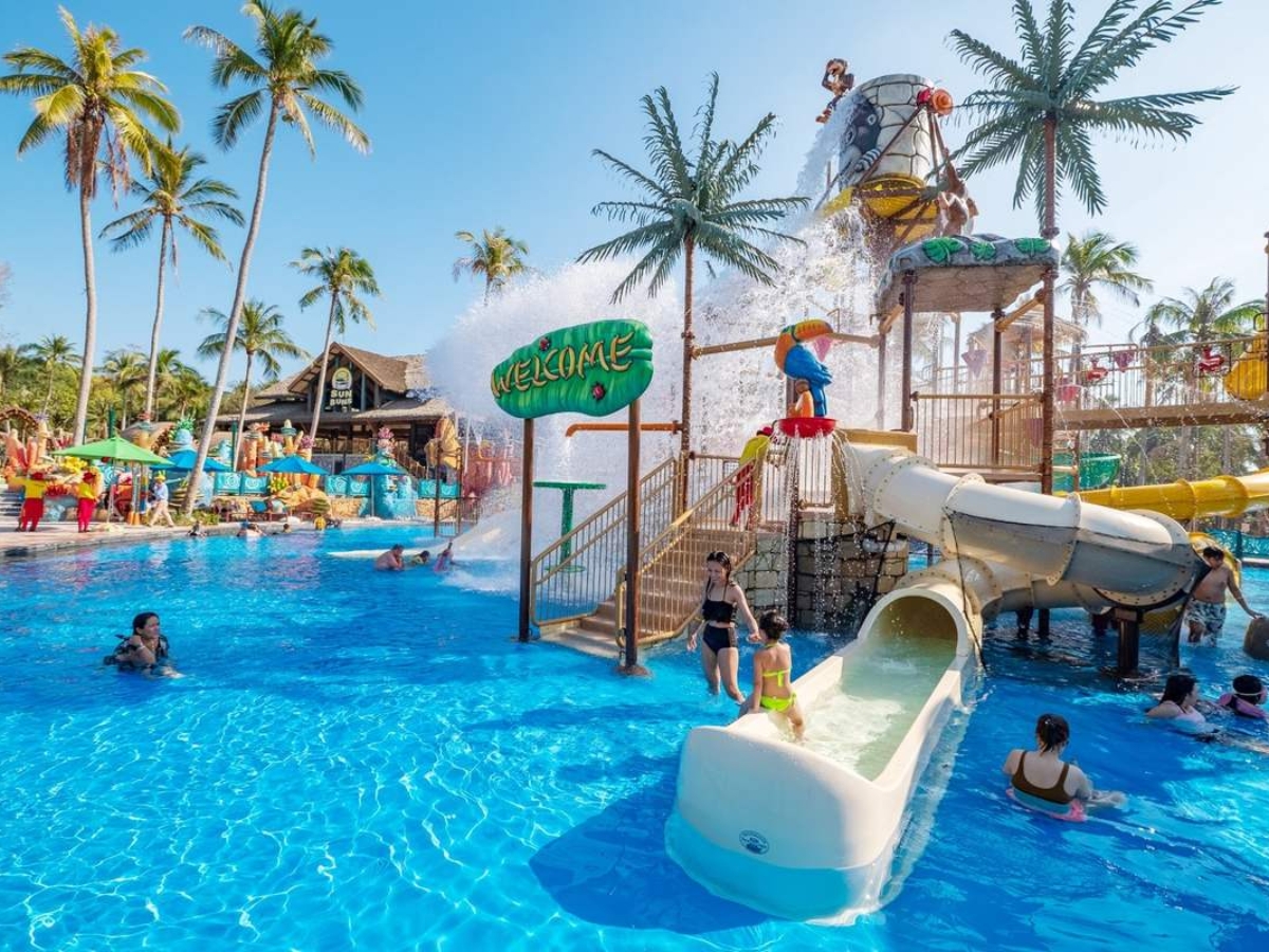 Công viên nước Aquatopia thiết kế khu vực dành cho trẻ em có độ sâu hợp lý, đảm bảo an toàn cho các bạn nhỏ