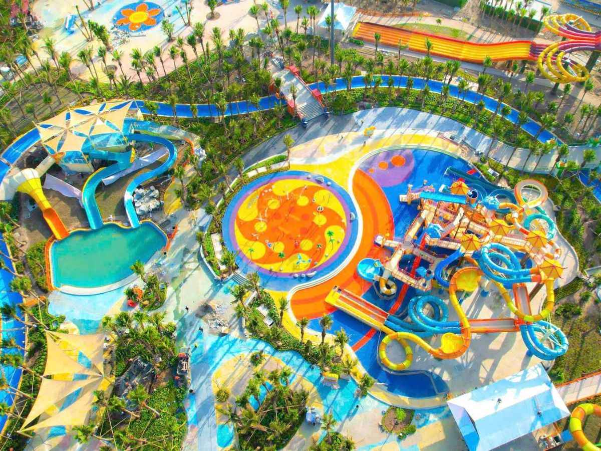 Sun World Ha Nam là tổ hợp công viên nước hiện đại nổi bật với cảm hứng thiết kế từ nghệ thuật múa rối nước truyền thống. (Nguồn: Sưu tầm)