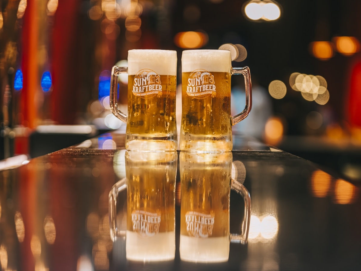 Sun KraftBeer là dòng bia thủ công mang phong cách Đức, được sản xuất tại Phú Quốc. (