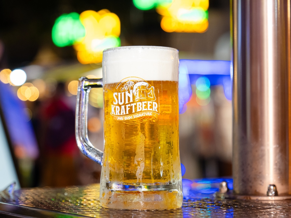 Bia Sun KraftBeer gắn liền với những biểu tượng đặc trưng của đảo Ngọc.