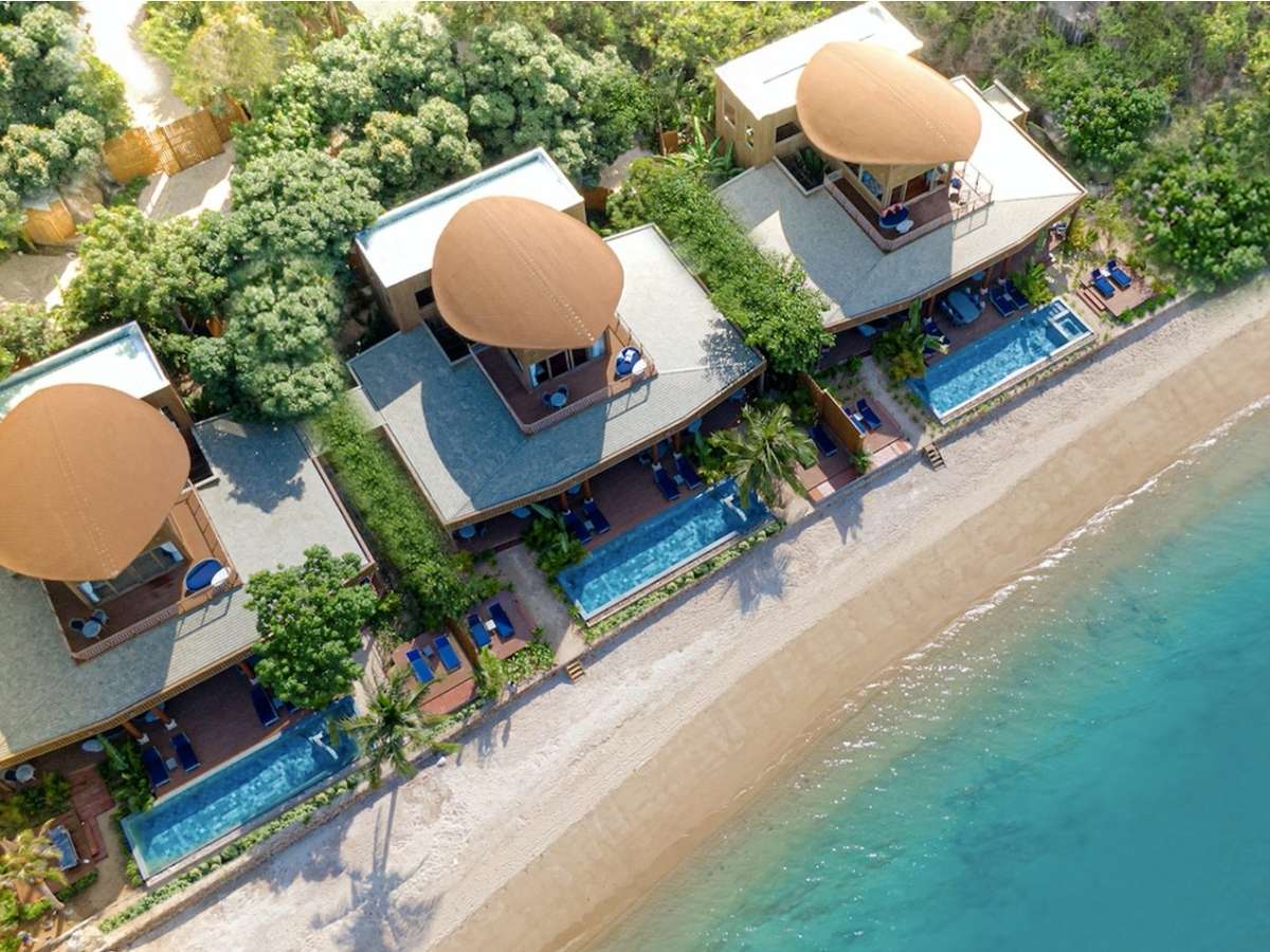Khu JW Marriott Phu Quoc Emerald Bay với kiến trúc độc đáo.