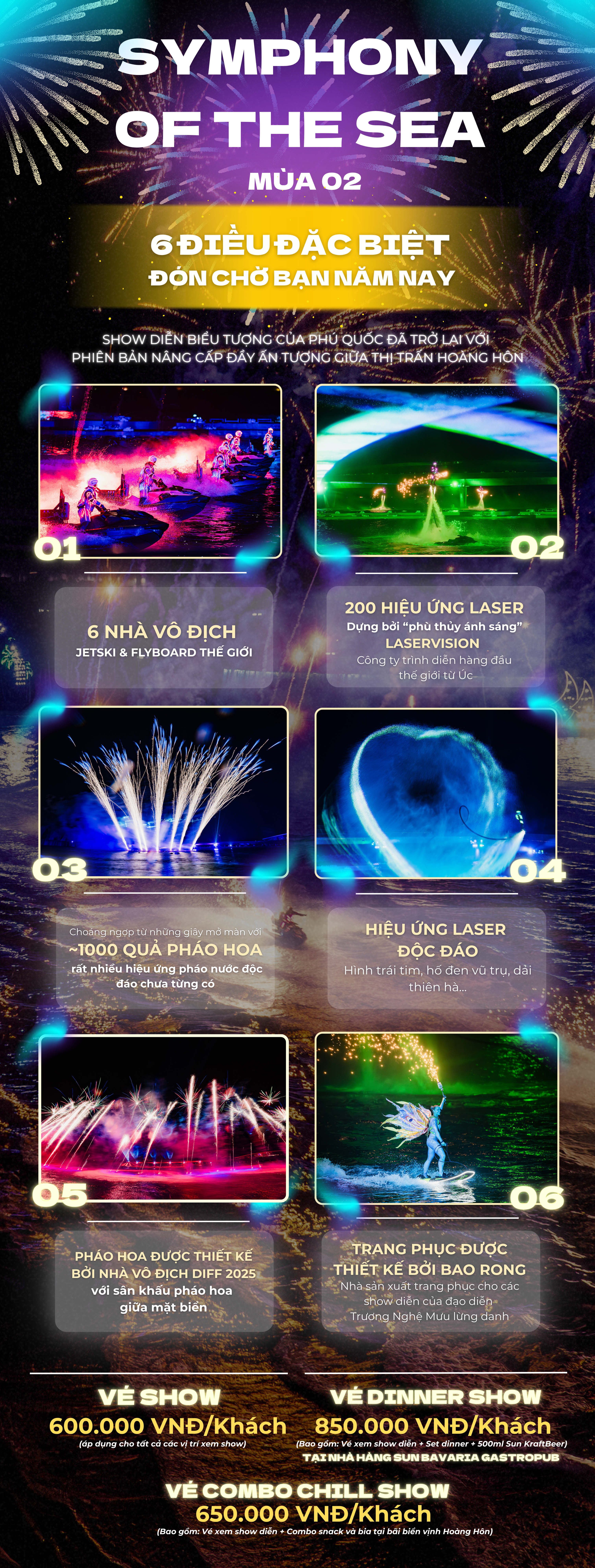 Giá vé show “Bản giao hưởng đại dương” được công bố với nhiều lựa chọn hấp dẫn