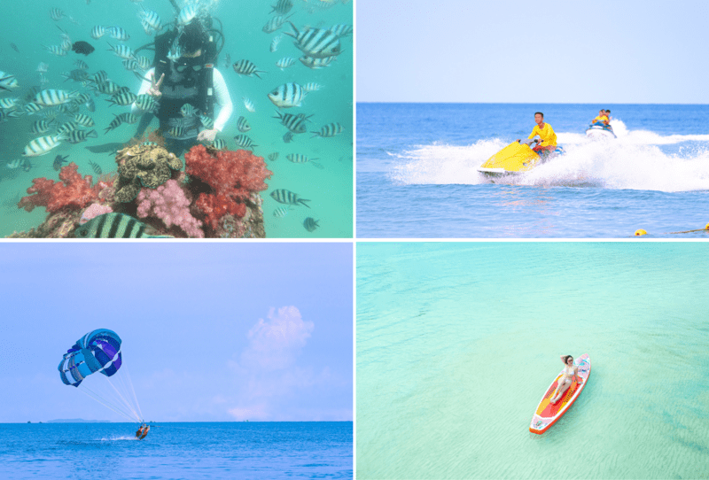 Vui chơi theo tour tại các đảo xung quanh Hòn Thơm cũng là một trải nghiệm không nên bỏ lỡ tại Phú Quốc