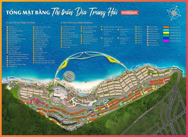 Bản đồ tham quan tại Thị trấn Hoàng Hôn - Sunset Town