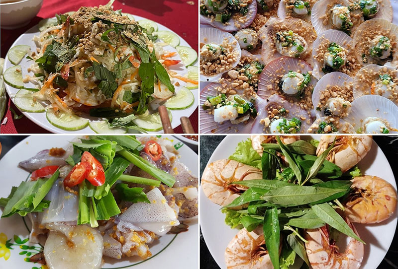 Các món ăn được đánh bắt trực tiếp nên đảm bảo chất lượng về độ tươi ngon