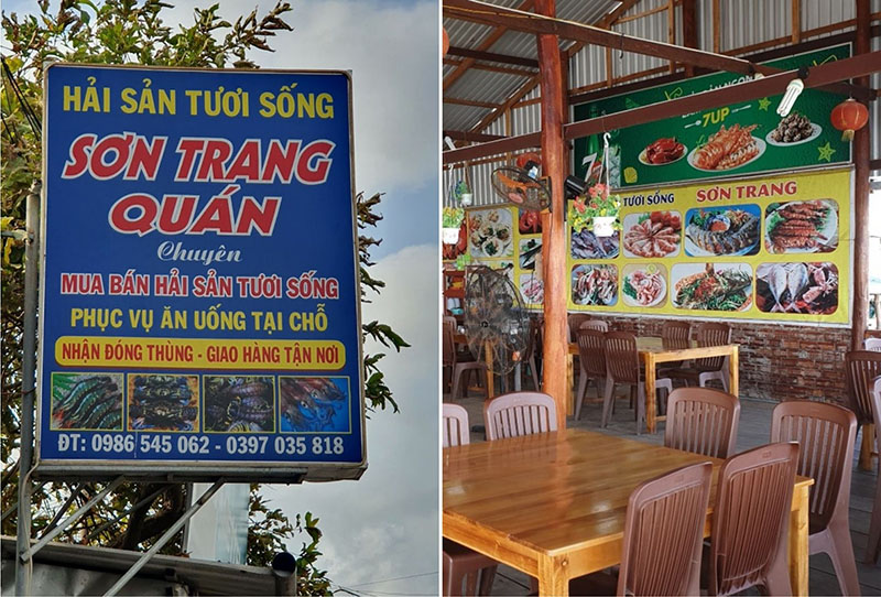 Không chỉ được thưởng thức hải sản tươi ngon, du khách còn có thể trực tiếp chọn lựa và mua nguyên liệu đem về làm quà