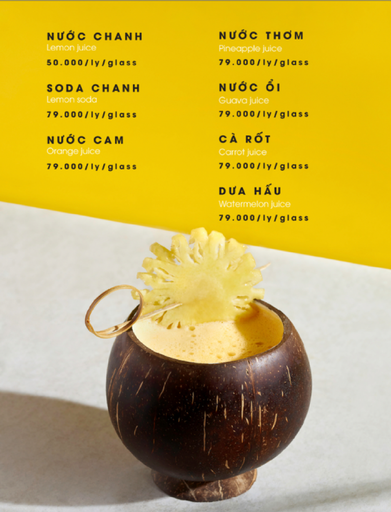 Menu Do Uong