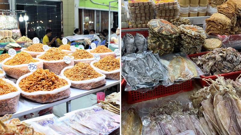 Hàng đồ khô ở chợ đêm Phú Quốc