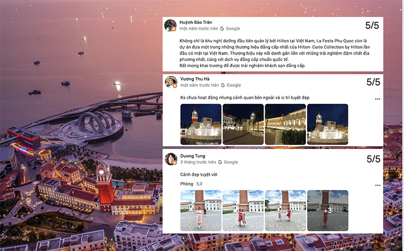 Du khách feedback La Festa Phú Quốc