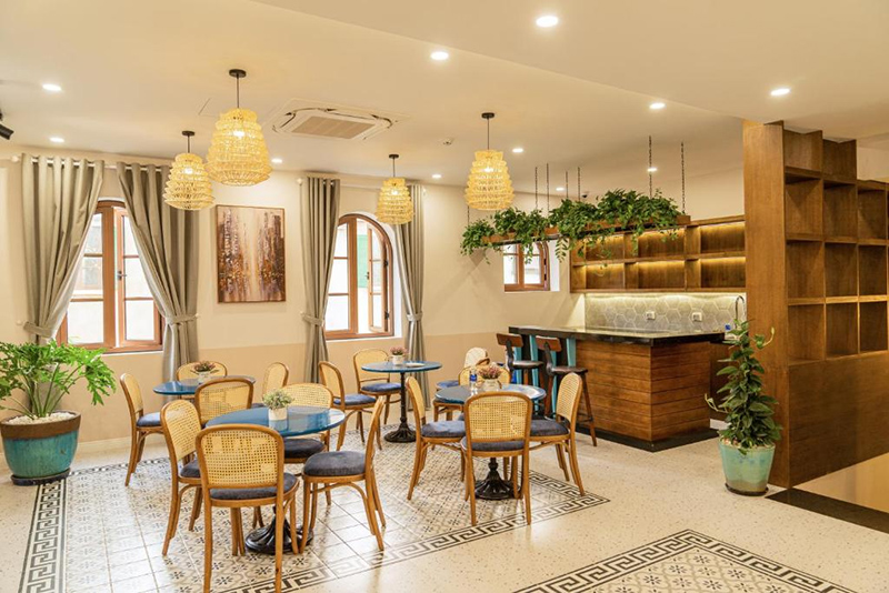 Không gian sảnh của khách sạn Palo Santo