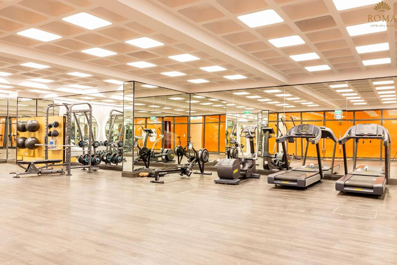 Phòng gym tại Roma Hotel Phú Quốc